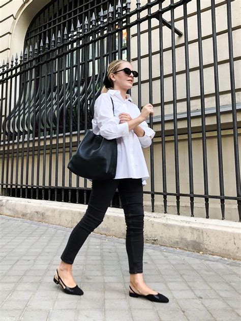 how to wear slingback flats.